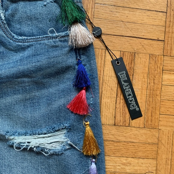 Blank NYC high rise denim shorts size 26 - Picture 6 of 7